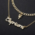 Bulk Lots: 3pc Alloy Double Layered Constellation/Zodiac Sign Necklaces