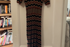 Selling: brown, black and gold crochet dress 