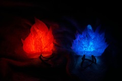 Selling with online payment: LED 3D Printed Fire and Ice Props