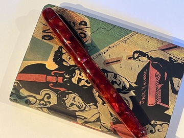 Renting out: JG6 oversized in cherry red (broad or titanium fine nib choice) 