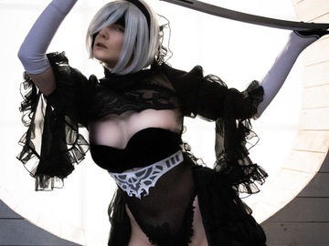 Selling with online payment: Nier: Automata 2B Black Wedding Dress Bride