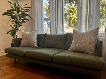 Individual Seller: Article Burrard Forest Green Sofa
