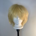 Selling with online payment: short blonde fluffy wig