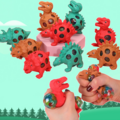 Comprar ahora: 30 Pcs Cartoon Dinosaur Colorful Ball Decompression Pinch Toys 