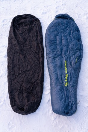 Big Agnes Crosho untuvamakuupussi + Carinthia XP top kuitumakuupu