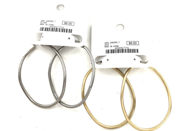 Name Brand Oval Hoop Earrings by the Dozen