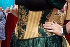 Selling with online payment: Gold & Green Corset