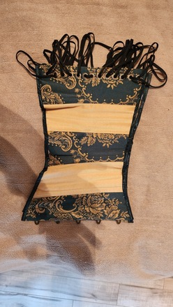 Gold & Green Corset