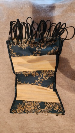 Gold & Green Corset