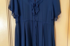 Selling: Billowy MIDI Dress Ocean Blue 12 Brand New