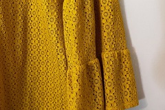 Selling: Yellow Lace Top Medium New Without Tags