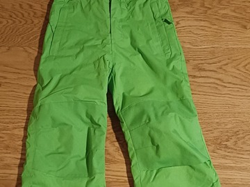 Winter sports: Child's Lime Green Salopettes Age 7-8