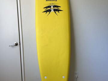 For Rent: Funboard Soft Top 7' Minimal BruSurf Surfboard