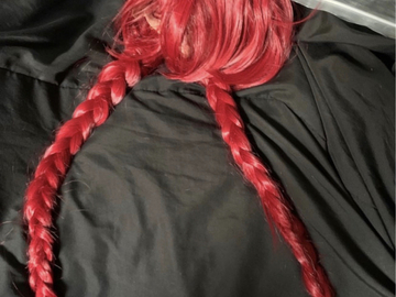 Selling with online payment: Red Long Wig