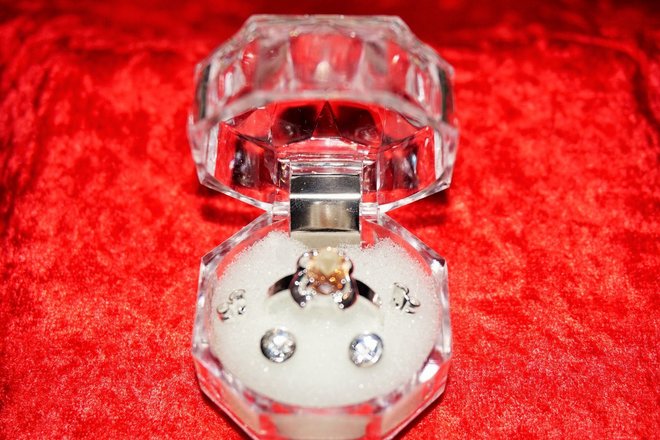360-925 Stamped Rings & Earrings & Acrylic Gift Boxes