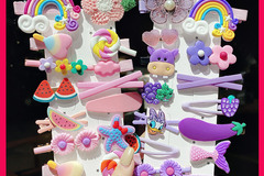 Buy Now: 100Set /1400pcs candy color fruit hairpin cartoon headdress