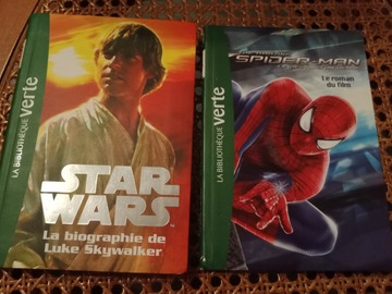 Vente: Star Wars + Spider Man - Bibliothèque verte