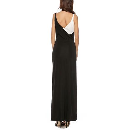 Black and White High Low Maxi Dress NWOT 8 Piece Size S-XXL