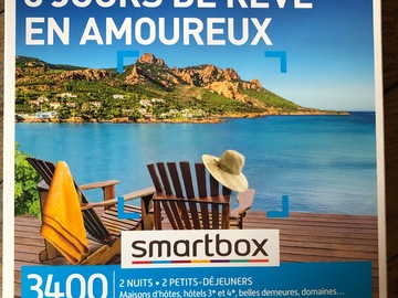 Vente: Coffret Smartbox "3 jours de rêve en amoureux" (119,90€)