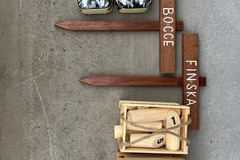 Selling: Outdoor Wood Lawn Games & Signage Package