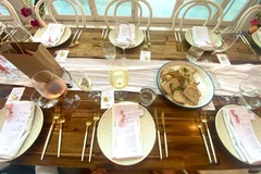 Selling: White and gold dipped cutlery 