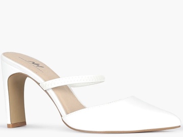 Selling: Unworn Naughty Monkey White Heels 