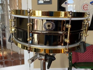 VIP Member: $950 OBO Ludwig 5x14 110th Anniv Black Beauty snare drum