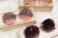 Comprar ahora: 30 pcs Fashion Rimless Sunglasses Outdoor Sunscreen Glasses