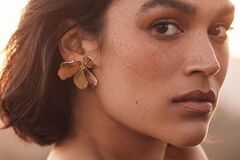 Selling: BHLDN Serefina Gilded Floral Gold Earrings 