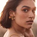 Selling: BHLDN Serefina Gilded Floral Gold Earrings 
