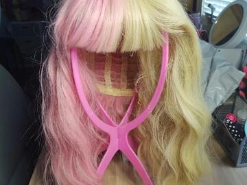 Selling with online payment: Pink Blonde Split Wig