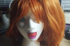 Selling with online payment: Short Orange Clip on Wig