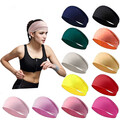 Comprar ahora: 100pcs Solid color sports hair band fitness running sweat band