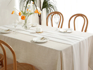 Selling: White chiffon table runners