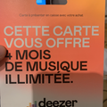 Vente: Carte Deezer 4 mois - Premium ou famille (72€)