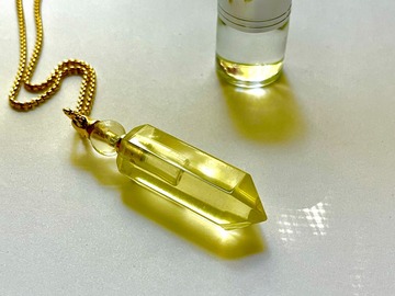 Selling: Alchemy Oil + Citrine Crystal Pendant 