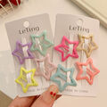 Buy Now: 100Set/400pcs children's five-pointed star hairpin bb clip