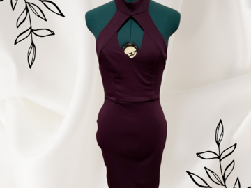 Selling: Purple Keyhole Dress