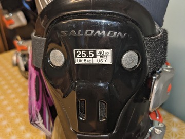 Selling Now: Salomon Course 70 ski  boots. Size 25.5 (UK 6.5, US 7, EU 40) Unw