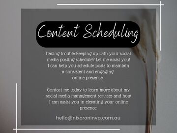 VA Service Offering: Social Media Content Scheduling 