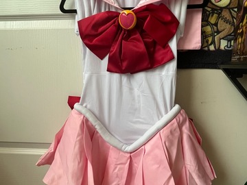 Selling with online payment: SIZE SMALL Sailor Moon Chibiusa Cosplay w/accessories
