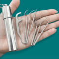 Buy Now: 20 Sets of Portable Stainless Steel Toothpicks