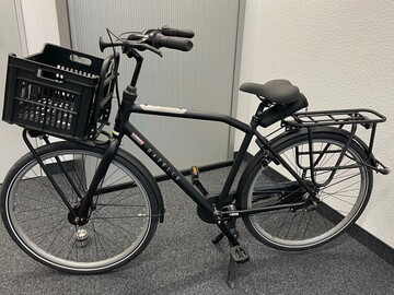 verkaufen: Neuwertig! Gazelle Heavy Duty 7 NL Schwarz Herren Fahrrad