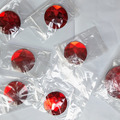 Selling with online payment: 7 large red rhinestones (1×45mm, 6×32mm)