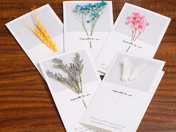 Comprar ahora: Mother's Day Thanksgiving Dried Flower Greeting Card - 500 pcs