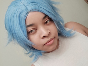 Selling with online payment: Aqua/Light Blue Wig