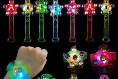 Buy Now: 100pcs children's gyro watch with luminous bracelet toy
