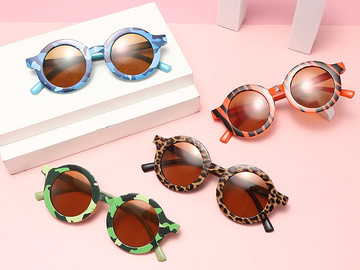 Buy Now: Children's Plastic Framed Camouflage Sunglasses - 100 pcs