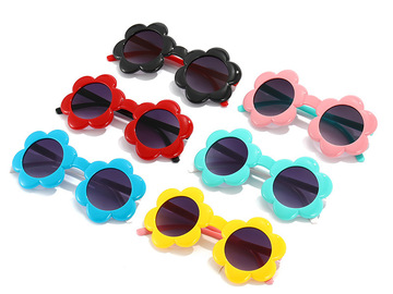Comprar ahora: Multicolor Kids UV Protection Sunflower Sunglasses - 120 pcs