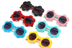 Buy Now: Multicolor Kids UV Protection Sunflower Sunglasses - 120 pcs